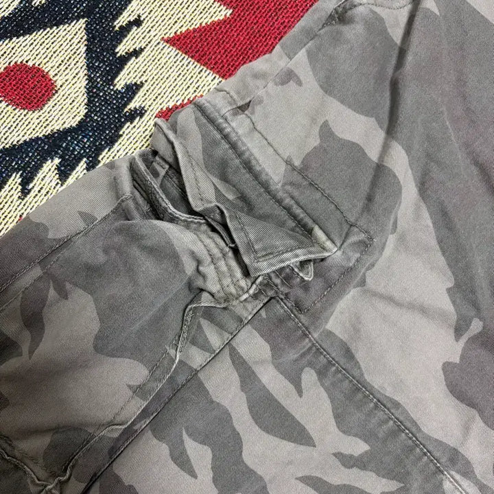 [BUNJANG] Route 66 Camo Cargo Shorts / 36inch) 카모 패턴 버뮤다팬츠 카고 반바지 카고 쇼츠