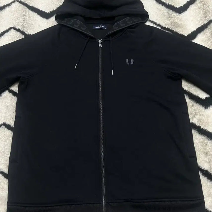 [BUNJANG] Fred Perry Oversized Hooded Zip-Up Black M / [M]프레드페리 오버핏 후드집업/블랙