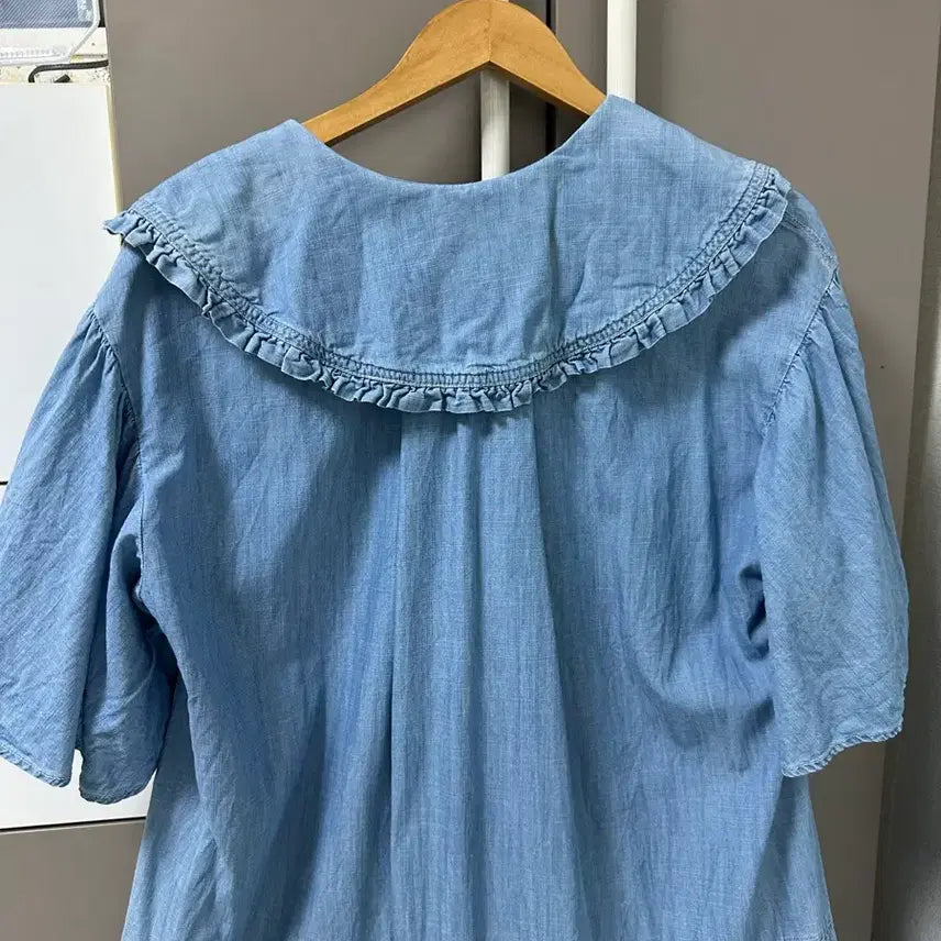 [BUNJANG] System (Hansem) Oversized Asymmetric Hem Dress / 한섬 시스템 청  언발롱원피스 오버핏
