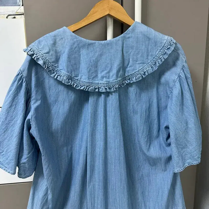 [BUNJANG] System (Hansem) Oversized Asymmetric Hem Dress / 한섬 시스템 청  언발롱원피스 오버핏