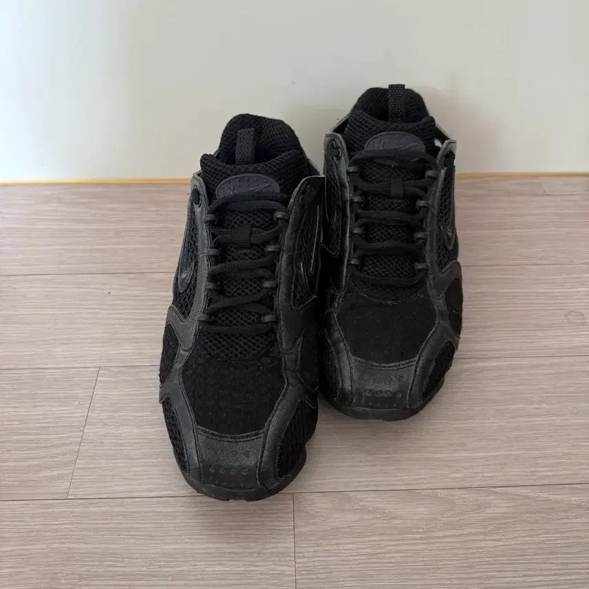 [BUNJANG] Nike Stussy Zoom Spiridon Caged 2 Black Sneakers / 나이키 스투시 줌 스피리돈 블랙(265사이즈)깨끗