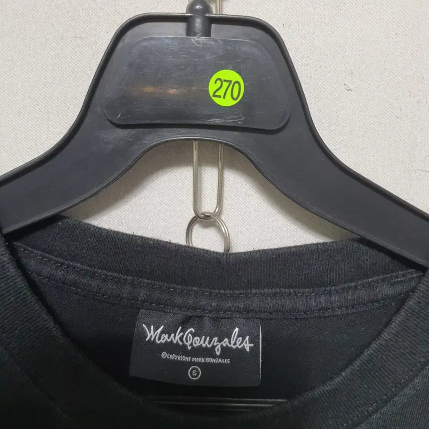 [BUNJANG] Mark Gonzales Unisex Short Sleeve T-Shirt Black Size S / Q270 마크곤잘레스 공용 반팔티셔츠 S 21년식
