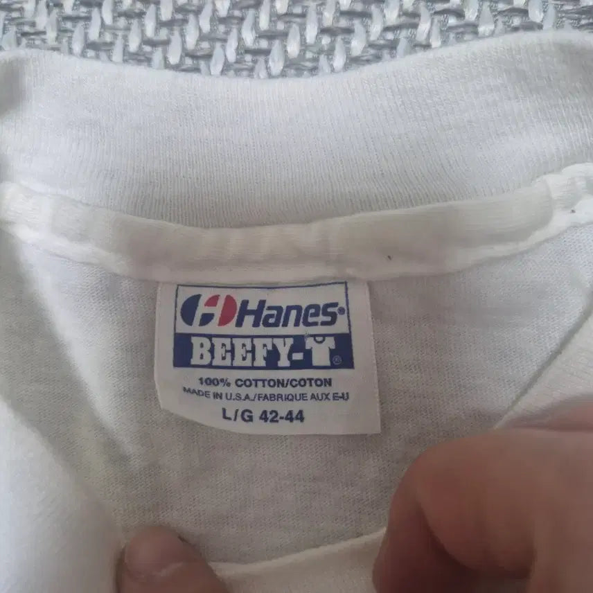 [BUNJANG] 90s Hanes Graphic Single Stitch T-Shirt (L) / 90s Hanes 그래픽 싱글스티치 티셔츠 (L)