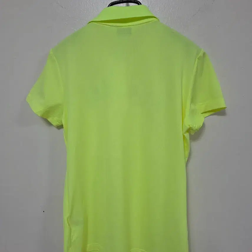 [BUNJANG] Passardi Fluorescent Yellow Short Sleeve Polo Shirt / 파사르디 형광 노랑 반팔 폴로티.260505