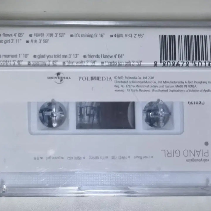 [BUNJANG] Noh Young-Sim Piano Girl Unsealed Cassette Tape / 노영심 피아노 걸 (미개봉 카세트테이프)