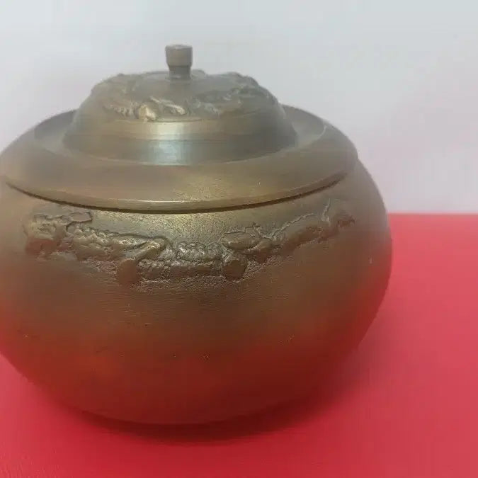 [BUNJANG] Vintage Brass Dragon Motif Chamber Pot / 빈티지 황동 용무늬  가마 요강