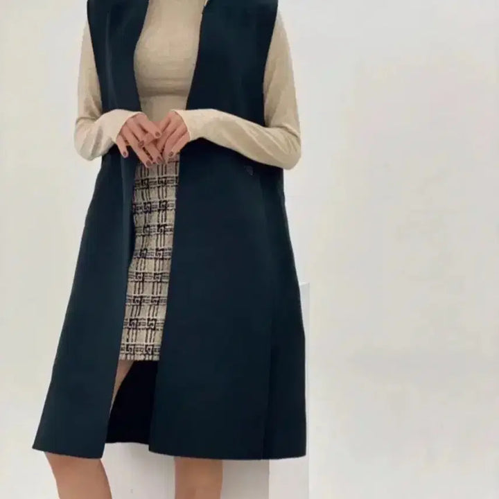 [BUNJANG] Modern Long Vest / 모던 롱조끼 여성 베스트 드레서 사이즈free