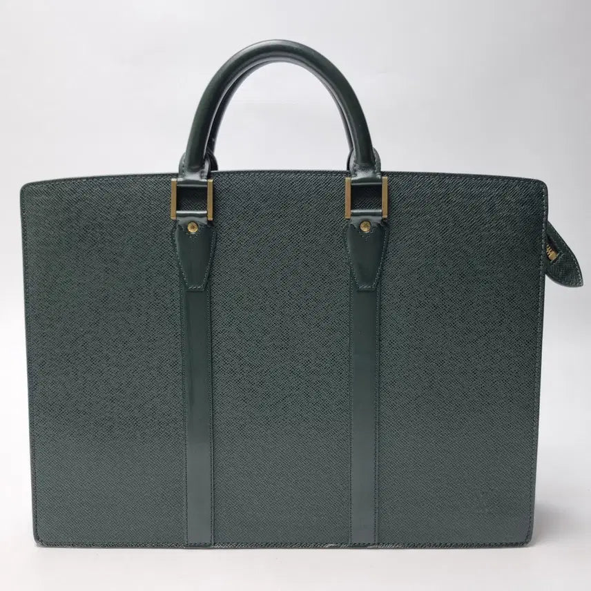 [BUNJANG] Louis Vuitton Taïga Lausanne Briefcase / 루이비통 타이가 로잔 서류가방 그린 브리프케이스 (상급, 남여공용)