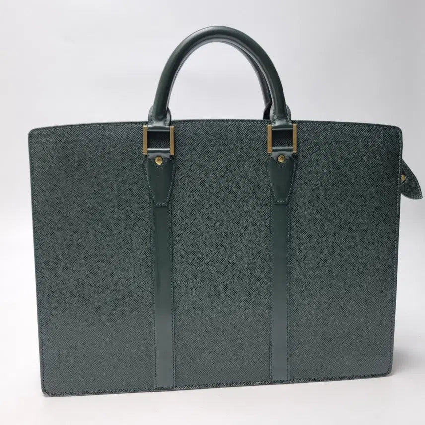 [BUNJANG] Louis Vuitton Taïga Lausanne Briefcase / 루이비통 타이가 로잔 서류가방 그린 브리프케이스 (상급, 남여공용)