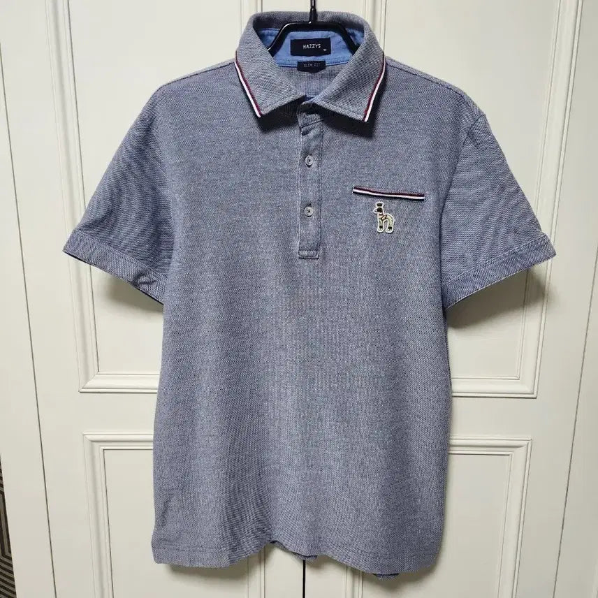 [BUNJANG] Hazzys Slim Fit Short Sleeve Polo T-Shirt / (100)헤지스 슬림핏 카라 반팔 티셔츠