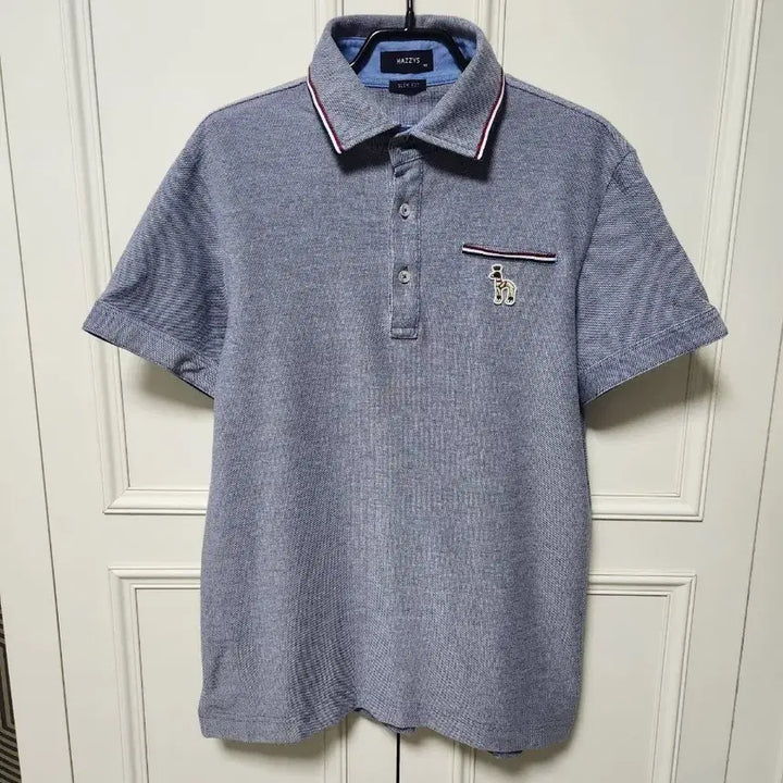 [BUNJANG] Hazzys Slim Fit Short Sleeve Polo T-Shirt / (100)헤지스 슬림핏 카라 반팔 티셔츠