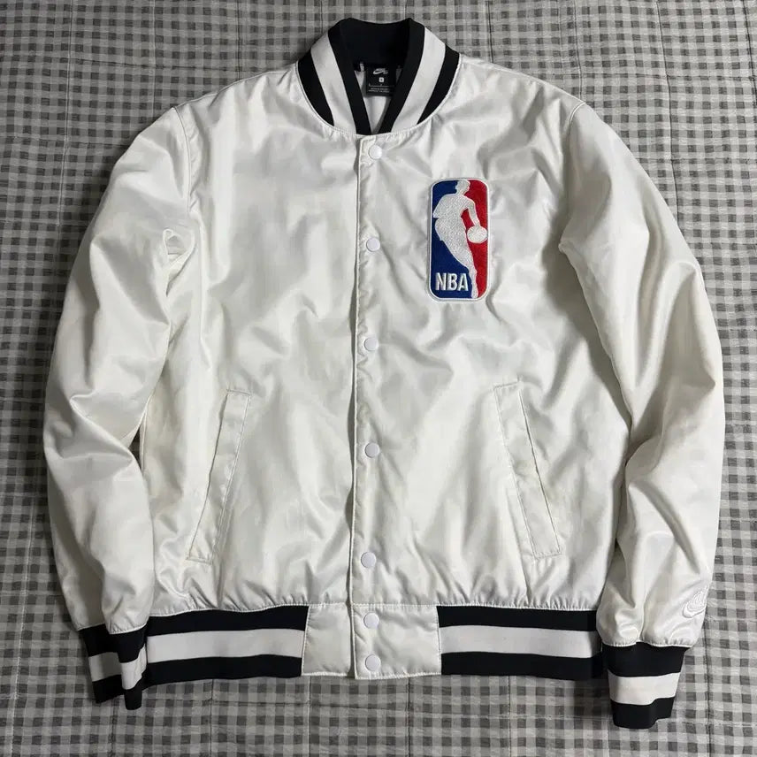 [BUNJANG] Nike NBA Bomber Jacket White / (S) Nike 나이키 NBA 봄버 자켓 화이트