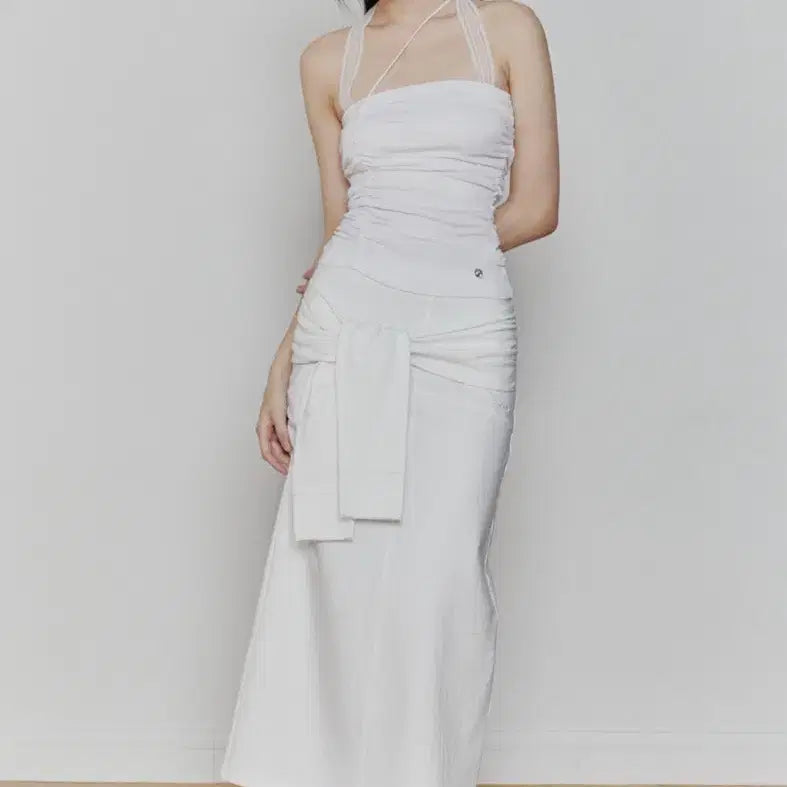 [BUNJANG] Pain Or Pleasure Angel Shirring Top White / 페인오어플레져 엔젤 셔링탑 화이트