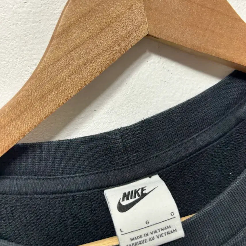[BUNJANG] Nike Team Black Sweatshirt L / 나이키 팀 블랙 맨투맨 티셔츠 L