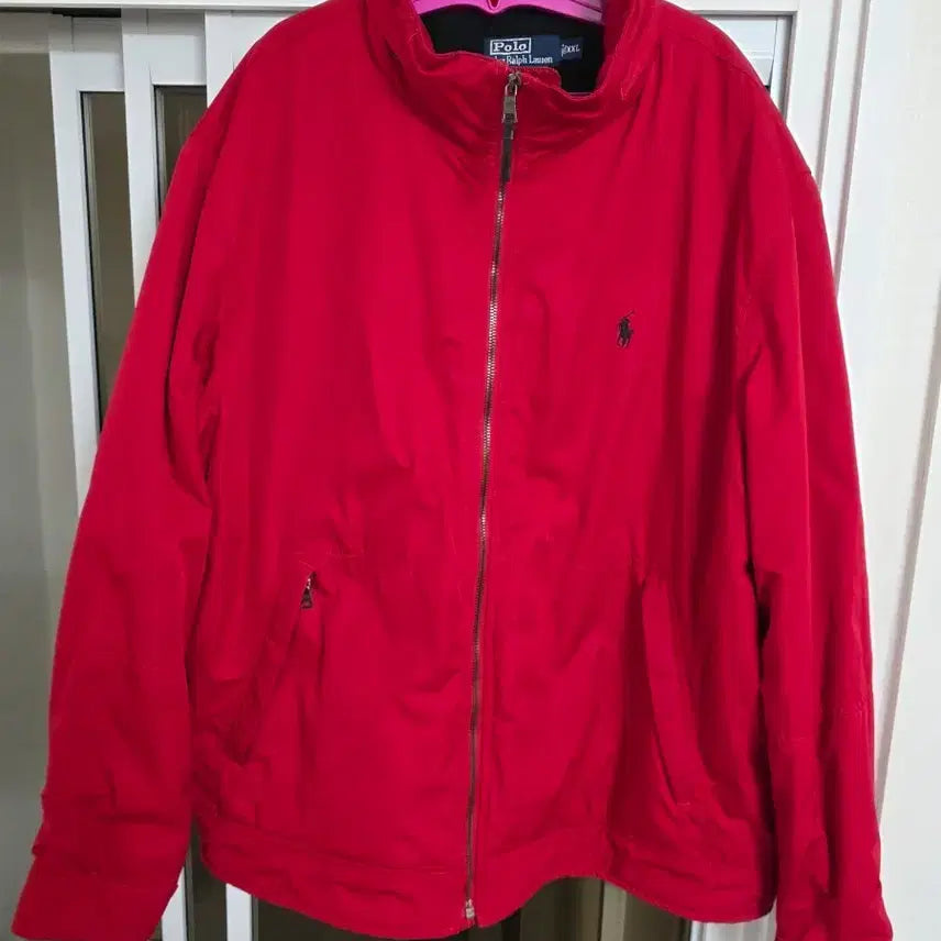 [BUNJANG] Polo Ralph Lauren Red Windbreaker Jacket XXL / 폴로 랄프로렌 레드 바람막이 XXL