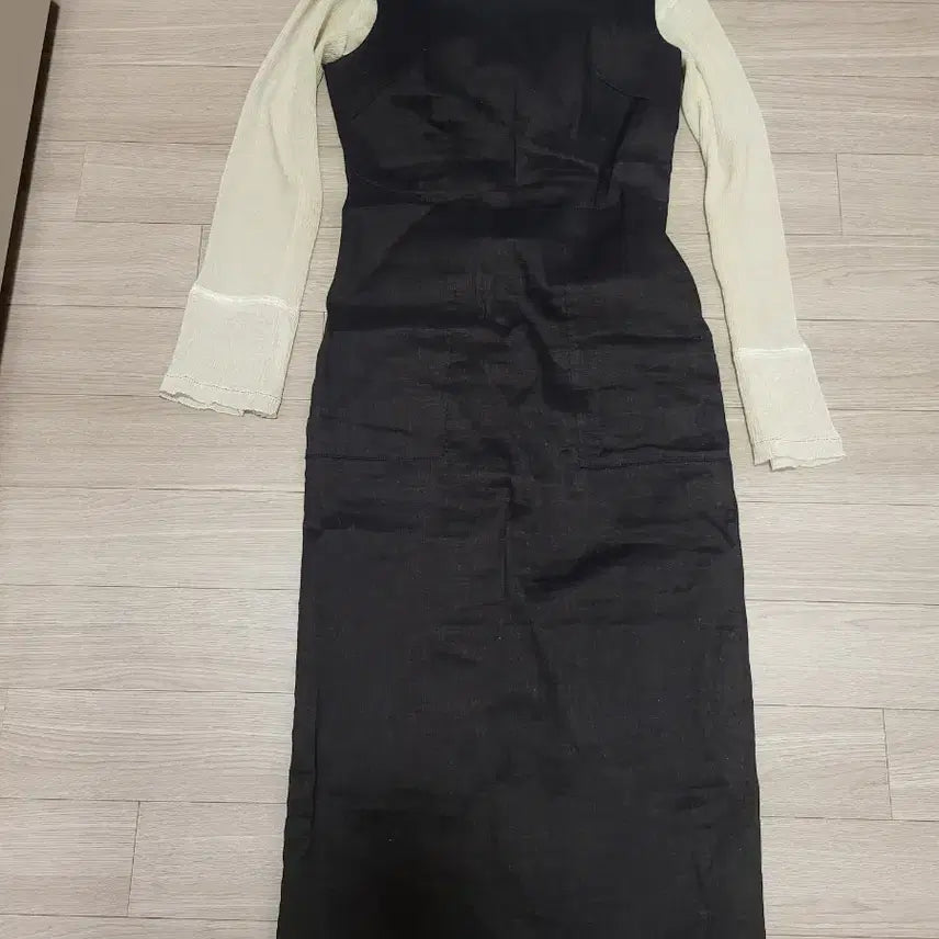 [BUNJANG] TIME Suspender Long Dress / 타임 서스펜더 원피스