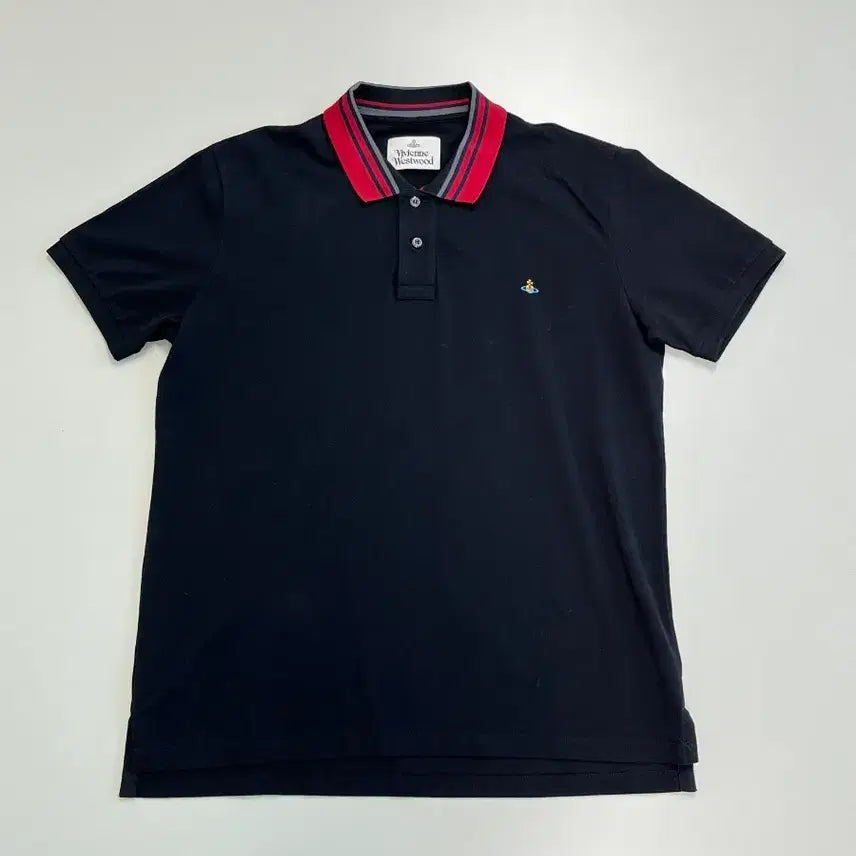 [BUNJANG] Vivienne Westwood Logo Embroidered Polo T-shirt / [정품] 비비안웨스트우드 로고자수 카라 티셔츠