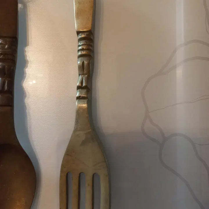 [BUNJANG] Brass Spoon and Fork Set / 동수저와 포크