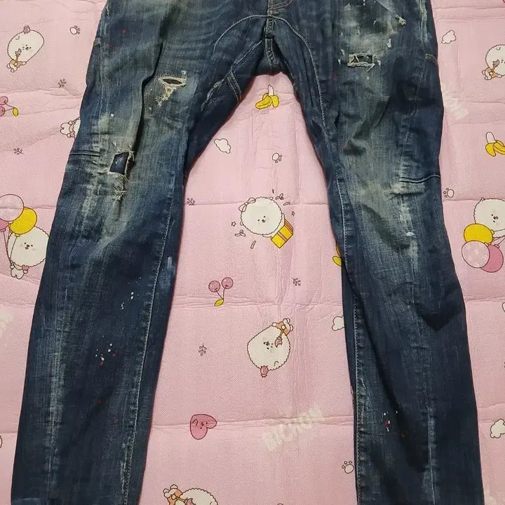 [BUNJANG] Dsquared2 Denim Jeans Damaged Wash (Size 34) / 디스퀘어드2 데님 청바지 데미지 워싱(국내)(34)