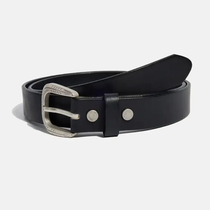 [BUNJANG] Espionage Cowhide Belt Black / 에스피오나지 소가죽 벨트 (새상품)