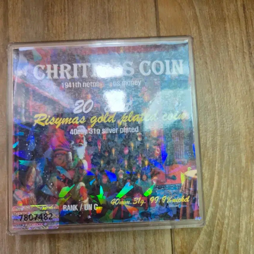 [BUNJANG] Christmas Commemorative Coin Gold/Silver Plate / 크리스마스 기념 주화 골드/실버 플레이트