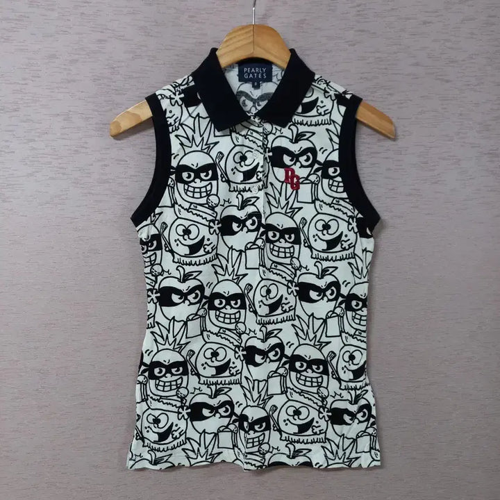 [BUNJANG] Parly Gates Sleeveless Print Collar T-shirt Women&