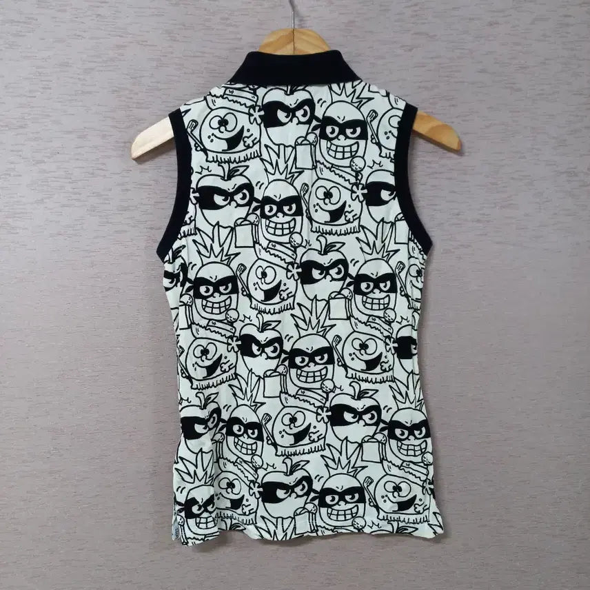 [BUNJANG] Parly Gates Sleeveless Print Collar T-shirt Women&