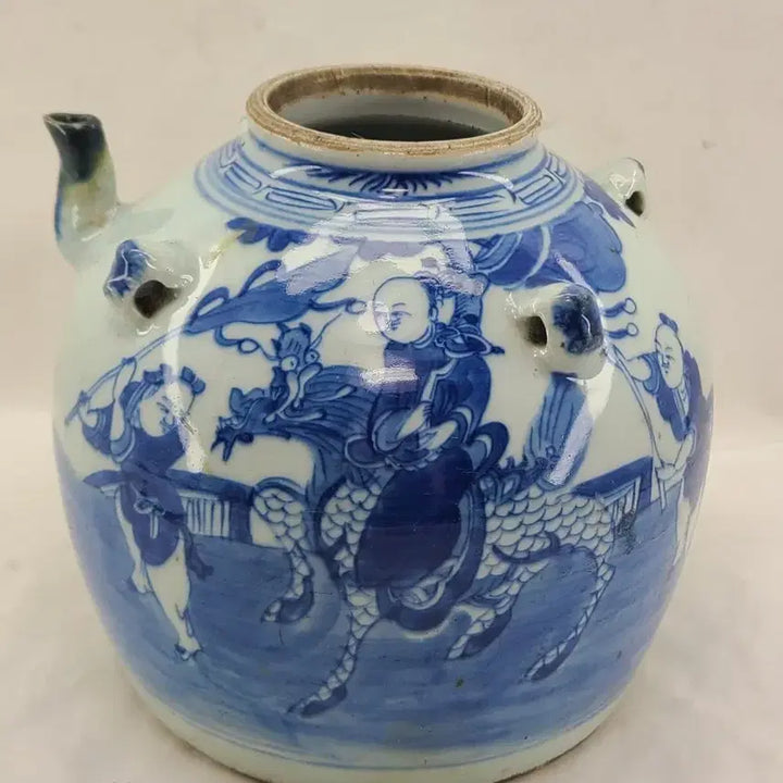 [BUNJANG] Blue and White Porcelain Vase Ewer Antique / 청화백자 주병 도자기 주전자 골동품