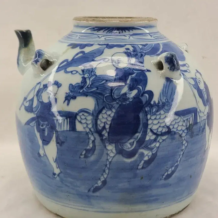 [BUNJANG] Blue and White Porcelain Vase Ewer Antique / 청화백자 주병 도자기 주전자 골동품