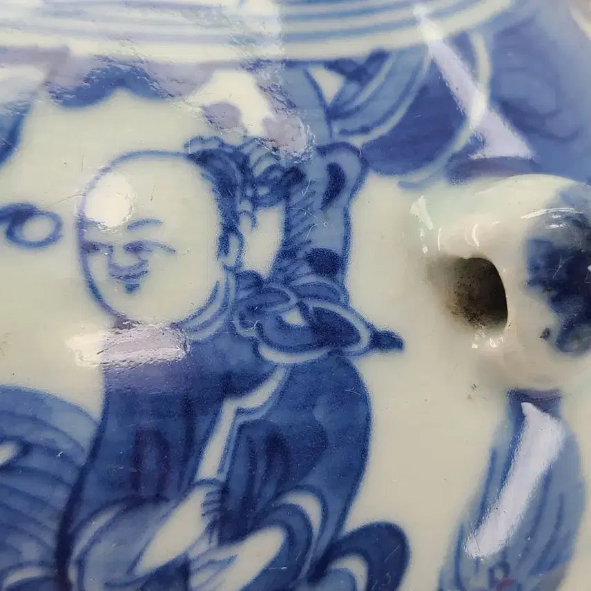 [BUNJANG] Blue and White Porcelain Vase Ewer Antique / 청화백자 주병 도자기 주전자 골동품