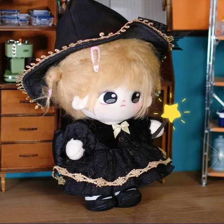 [BUNJANG] 20cm Cotton Doll Clothing (Unbranded) - Black Dress / 20cm 솜인형 옷 무속성 떨옷