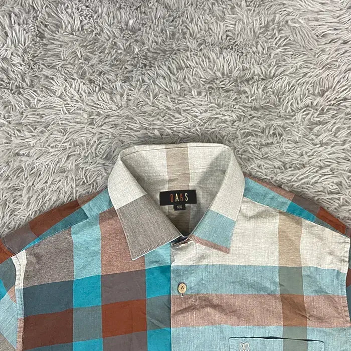 [BUNJANG] Daks Long Sleeve Check Shirt Size 100 / 닥스 긴팔 체크 셔츠 100