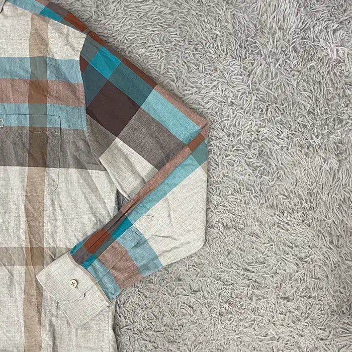 [BUNJANG] Daks Long Sleeve Check Shirt Size 100 / 닥스 긴팔 체크 셔츠 100