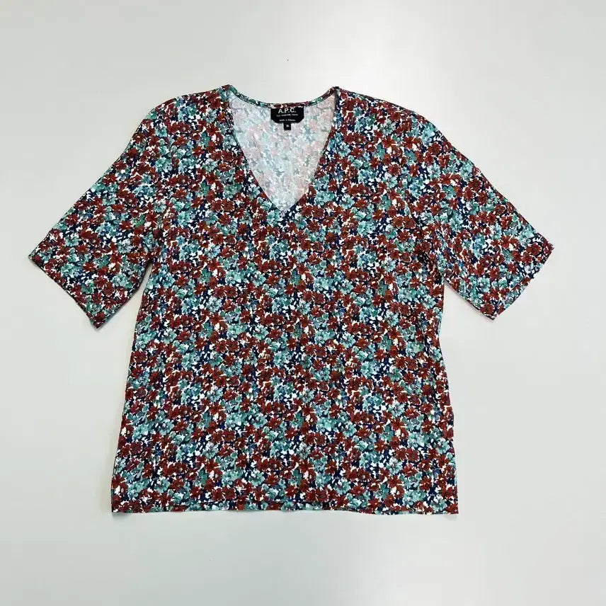 [BUNJANG] A.P.C. Rina Floral Print Crepe Blouse / [정품] 아페쎄 리나 프로랄프린트 크레이프 블라우스
