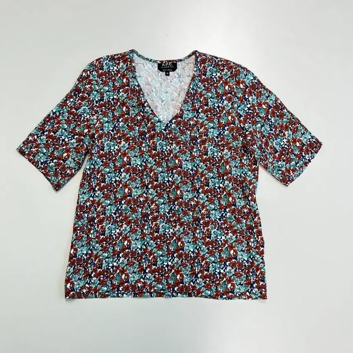 [BUNJANG] A.P.C. Rina Floral Print Crepe Blouse / [정품] 아페쎄 리나 프로랄프린트 크레이프 블라우스