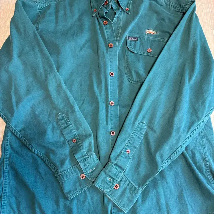 [BUNJANG] Woolrich Embroidered Fishing Shirt / 울리치 셔츠