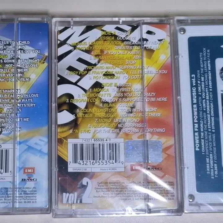 [BUNJANG] Power FM Compilation 1-3 3-Tape Cassette Tape (Sealed) / 팝 컴필레이션 Power FM 1-3 / 3TAPE(미개봉 카세트테이프)