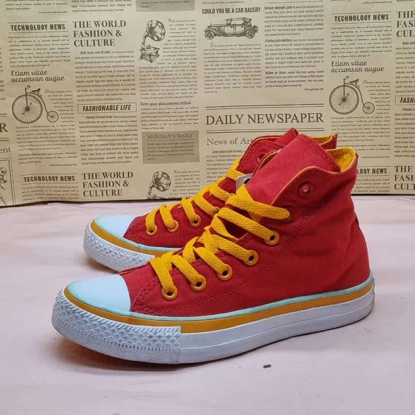 [BUNJANG] Converse Chuck Taylor Red High-Top (230mm) / 새상품 컨버스 척테일러 레드 하이탑 230