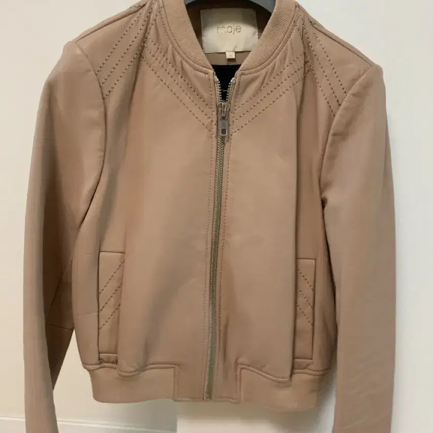 [BUNJANG] Maje Lambskin Bomber Jacket / 마쥬 양가죽자켓 36