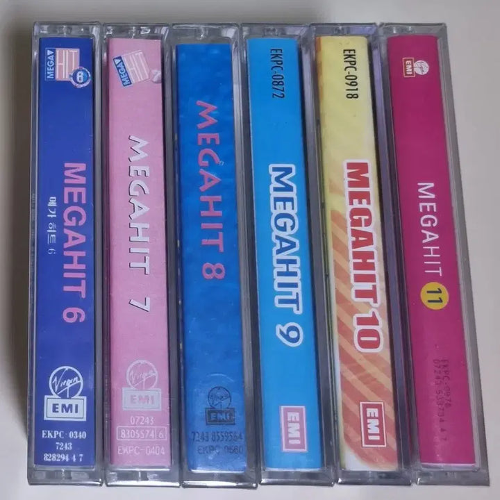 [BUNJANG] Pop Compilation Mega Hit 6-11 6TAPE Cassette Tape (Sealed) / 팝 컴필레이션 Mega Hit 6-11 / 6TAPE (미개봉 카세트테이