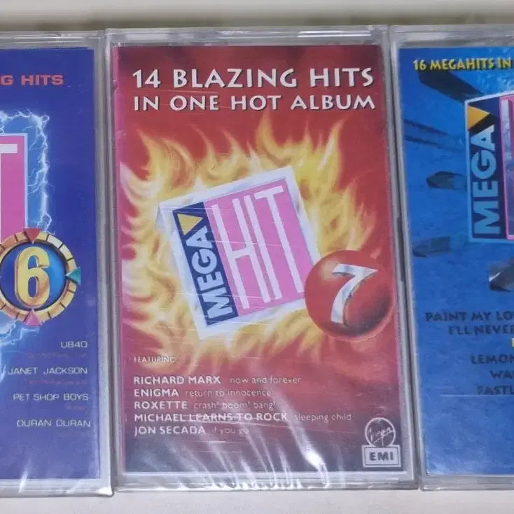 [BUNJANG] Pop Compilation Mega Hit 6-11 6TAPE Cassette Tape (Sealed) / 팝 컴필레이션 Mega Hit 6-11 / 6TAPE (미개봉 카세트테이