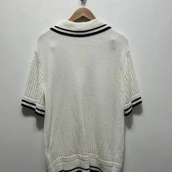 [BUNJANG] Guess White Short Sleeve Knit Cardigan (M) / Guess 화이트 반팔 니트 가디건 M
