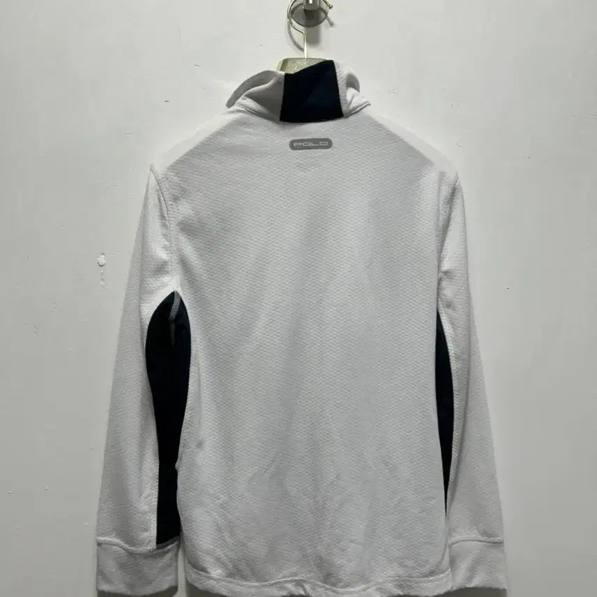 [BUNJANG] Polo Ralph Lauren White Half-Zip Long Sleeve T-Shirt M / 폴로 랄프로렌 화이트 하프집업 긴팔티 M