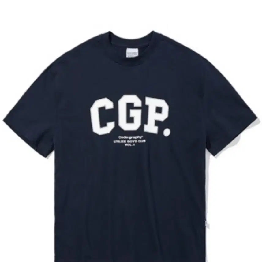 [BUNJANG] Code:graphy Navy Short Sleeve T-Shirt / Code:graphy CGP 네이비 반팔 티셔츠 교신가능