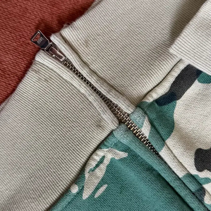 [BUNJANG] BAPE Camo Fleece Zip-Up Hoodie XL / 베이프 카모 플리스 집업 후드 (투웨이지퍼) XL사이즈