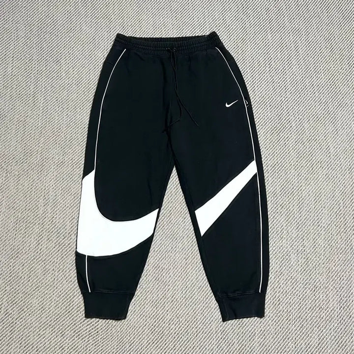[BUNJANG] Nike Big Swoosh Jogger Pants Black/White XL / [XL] Nike 나이키 검/흰 빅스우시 조거팬츠