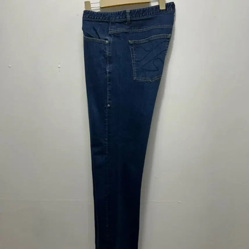 [BUNJANG] Fubu Leather Patch Denim Jeans XL / 후부 가죽 패치 데님 청바지 XL