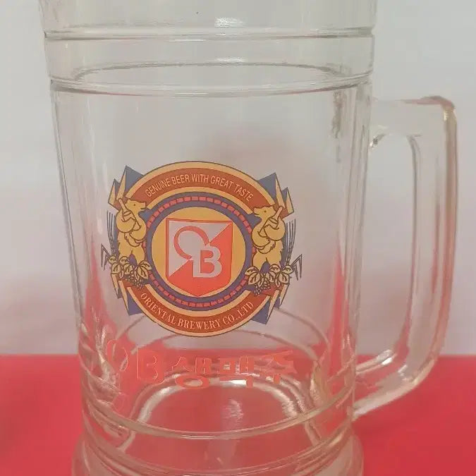 [BUNJANG] OB Beer Vintage Beer Glass with Cass Beer Glass Service / OB맥주 빈티지 맥주잔  카스 잔은 서비스로 드립니다