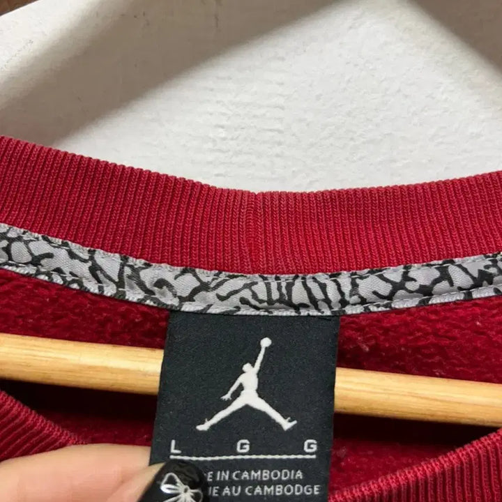 [BUNJANG] Jordan Red Sweatshirt L / 조던 레드 맨투맨 L