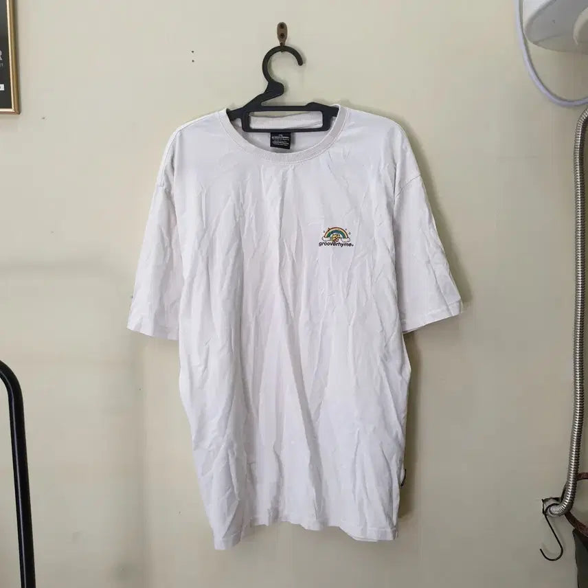 [BUNJANG] Groove rhyme Rainbow Logo Oversized Short Sleeve T-Shirt XL / [XL] 그루브라임 레인보우 로고 오버핏 반팔 티셔츠